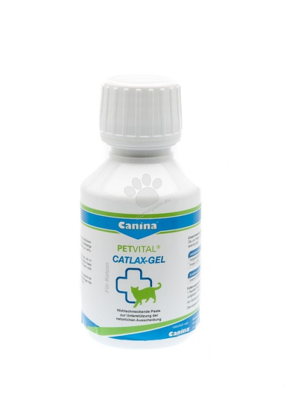 РАЗПРОДАЖБА Canina Petvital Catlax-Gel - хранителна добавка в подкрепа на премахването на космени топки, 100 мл