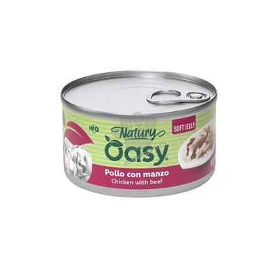 Oasy Nature Adult Chicken with Beef - консерва за възрастни котки с пиле и говеждо месо 85 гр.