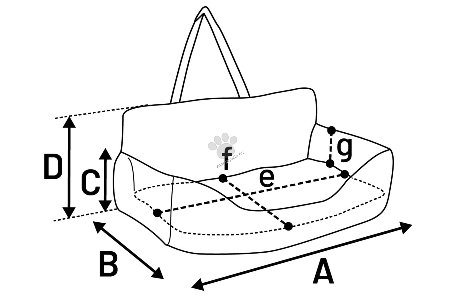 Flamingo Car Seat Jakey - столче за кола 55 / 55 / 20 см