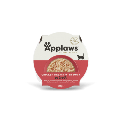 Applaws Cat Pots Juicy Chicken Breast with Duck - с пилешки гърди и патешко месо 60 гр.