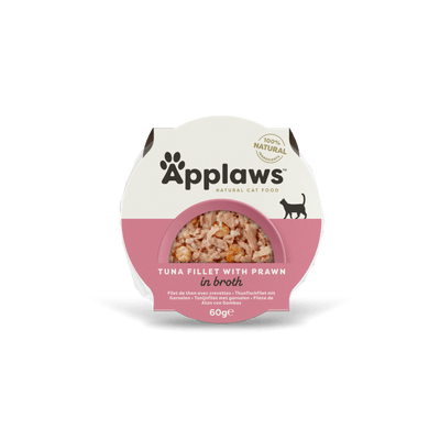 Applaws Cat Pots Luxury Tuna Fillet with Prawn - с филе от риба тон и скариди 60 гр.