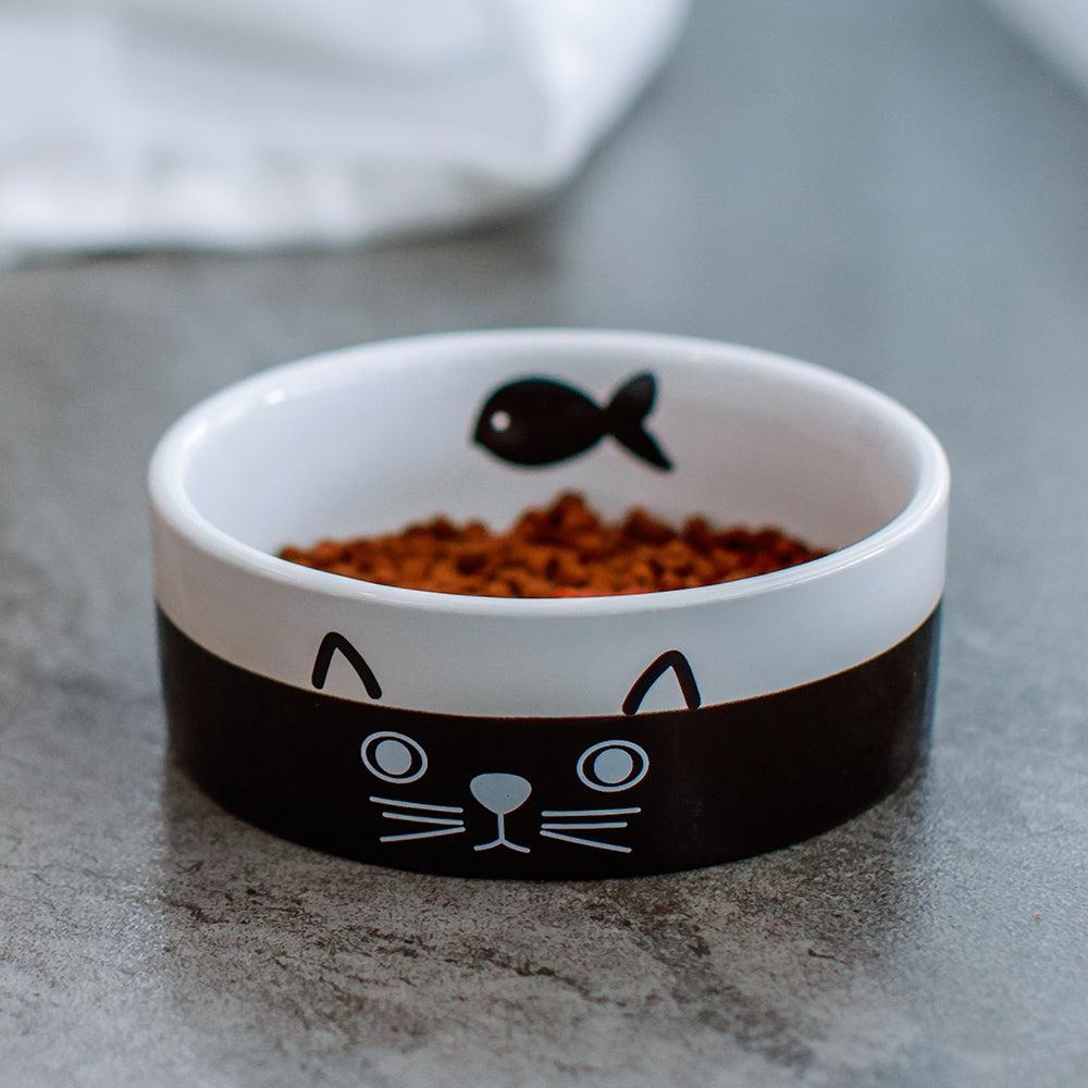 Nobby Cat ceramic bowl Face - керамична купа 13,5 x 5см - 250 мл