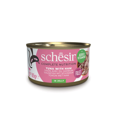 Schesir Nature Tuna with Ham - с риба тон и шунка в желе 85 гр