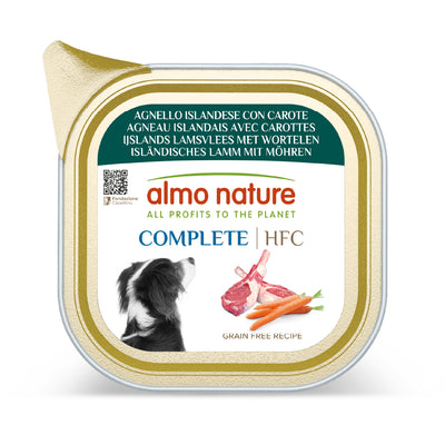Almo Nature HFC Complete Icelandic Lamb and Carrots - пастет за кучета с агнешко и моркови 85 гр