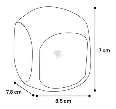 Flamingo Toy Habru Cube - играчка от термопластичен каучук 5,8 / 7,8 / 7 см