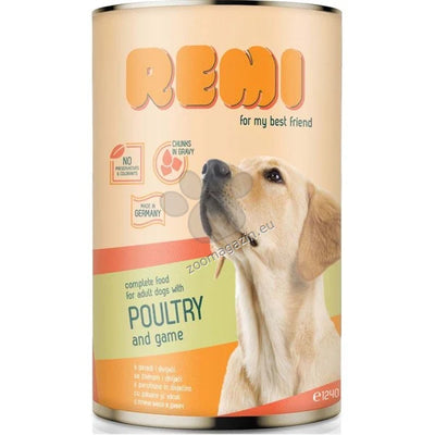 Remi Dog Poultry and Game - Консерва за кучета с птиче и дивечово месо 415 гр