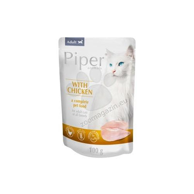 Piper Cat Chicken - пауч за котки с пилешко месо, стек 10 х 100 гр