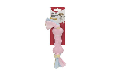 Camon TPR Bone with Cotton Ribbon - кучешка играчка 25 см