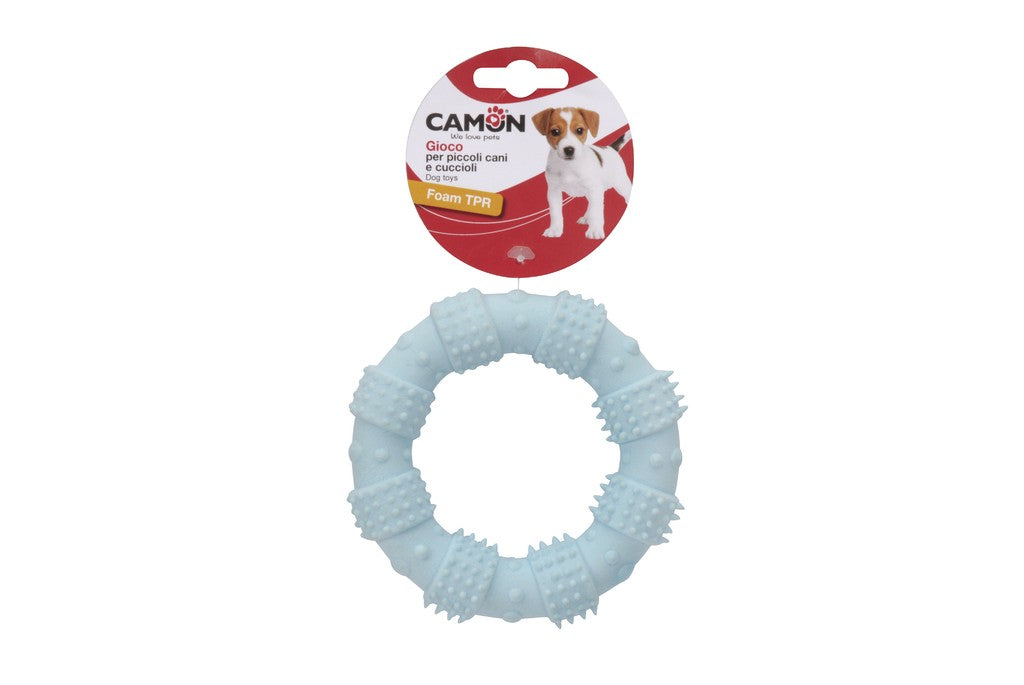 Camon TPR Dog Toy Ring - играчка за куче от термопластичен каучук 12 см