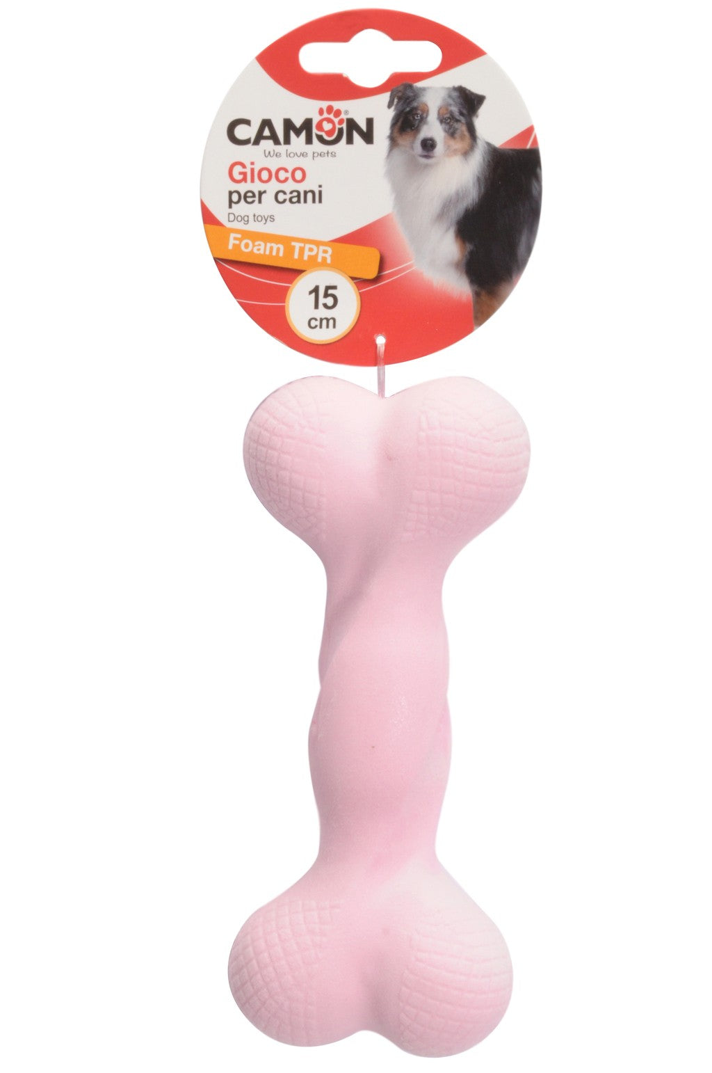 Camon Foam TPR Dog Bone - кучешка играчка от термопластичен каучук 15 см