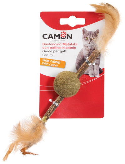 Camon Matatabi Stick with Catnip Ball - натурална котешка играчка 3,5 см
