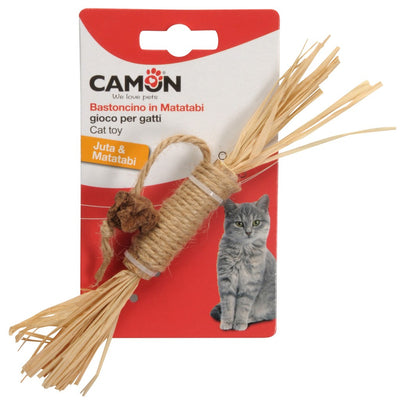 Camon Stick with Straw Rope, Matatabi - играчка за котки oт корда и слама 22 см