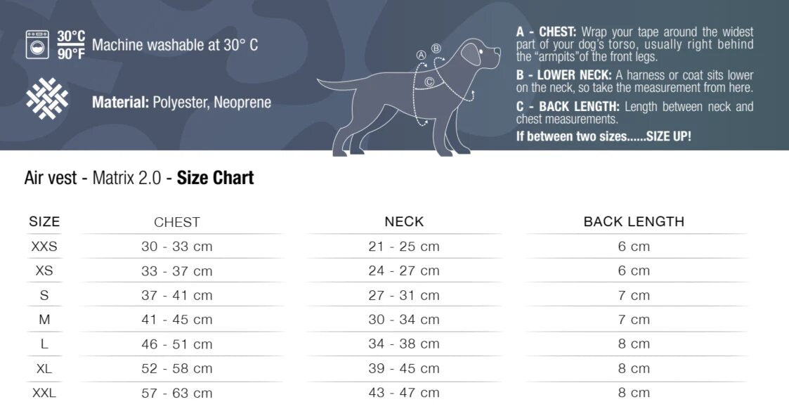 Max Molly Air Vest Matrix 2.0 Black - нагръдник за кучета, черен