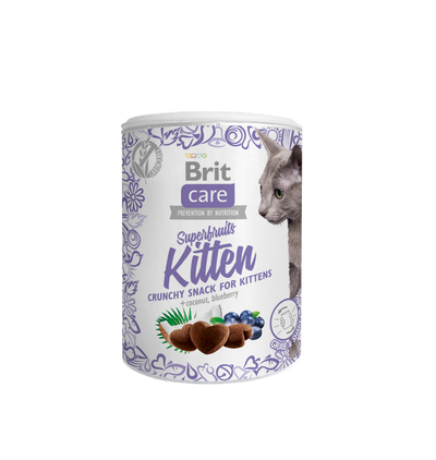 Brit Care Superfruits Kitten - лакомство за котенца без зърнени култури 100 гр