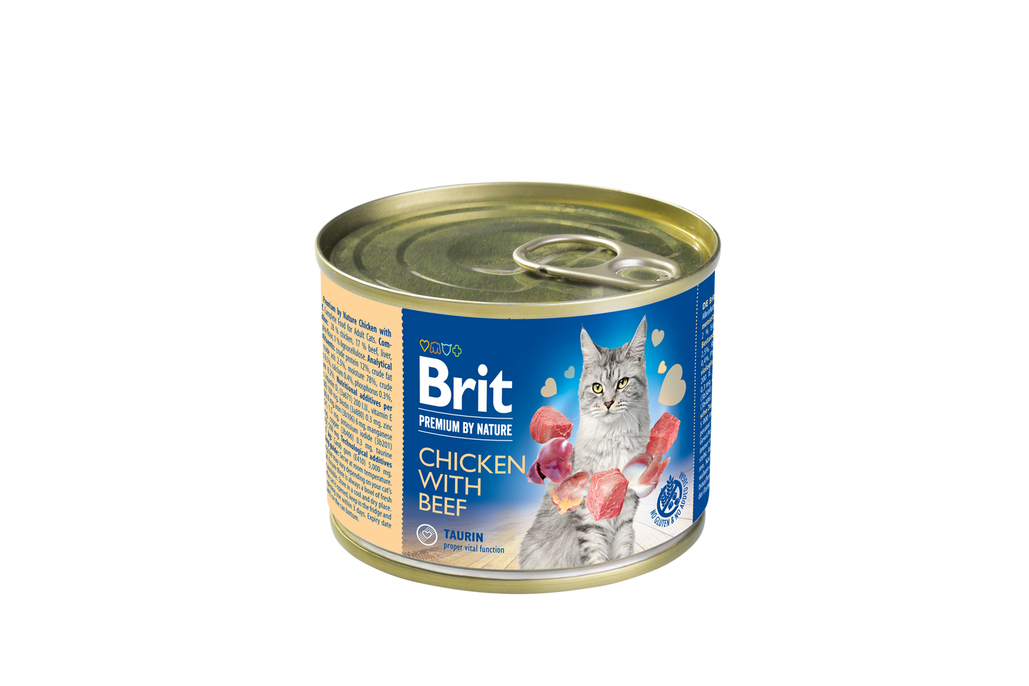 Brit Premium by Nature Chicken with Beef - пастет за котки пилешко и говеждо месо 200 гр