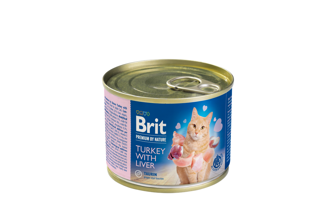 Brit Premium by Nature Turkey with Liver - пастет за котки пуешко месо и черен дроб 200 гр