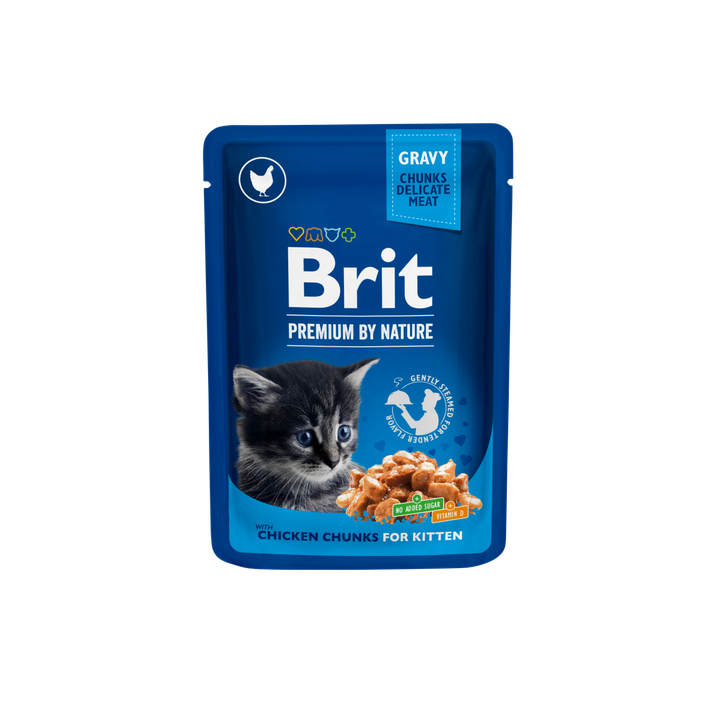 Brit Kitten - пауч за котенца с пилешко месо 100 гр