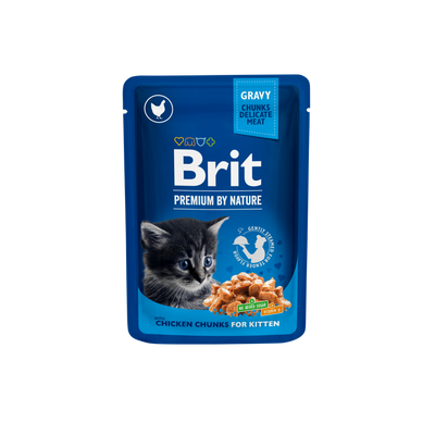 Brit Kitten - пауч за котенца с пилешко месо 100 гр