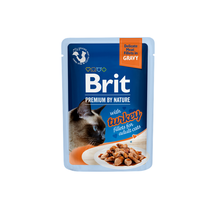 Brit Premium Delicate - пуешки филенца в сос 85 гр