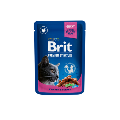 Brit Chicken and Turkey - с пилешко и пуешко месо 100 гр