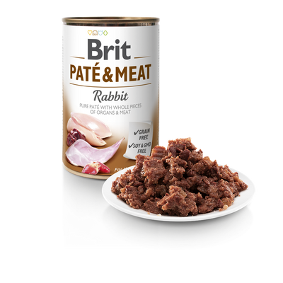 Brit Pate and Meat Rabbit - пастет за кучета със заешко месо
