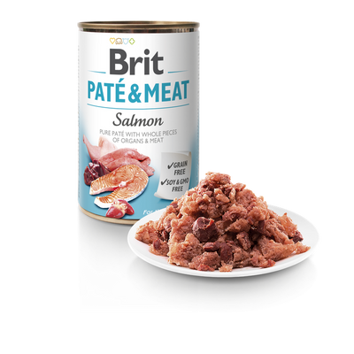 Brit Pate and Meat Salmon - пастет за кучета със сьомга 800 гр