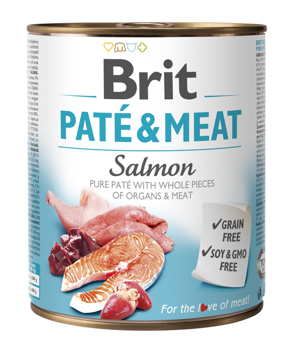 Brit Pate and Meat Salmon - пастет за кучета със сьомга