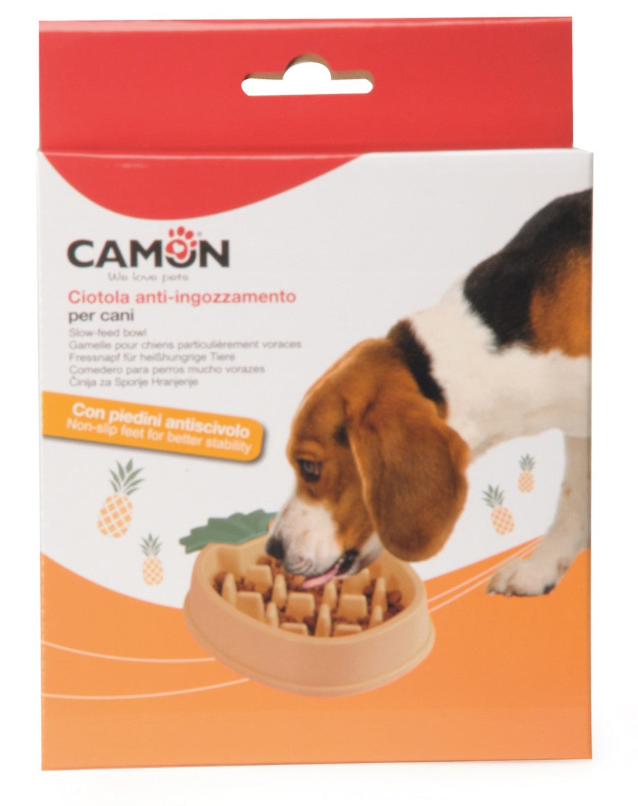 Camon Slow Feed Bowl Pineapple - пластмасова купичка за бавно хранене