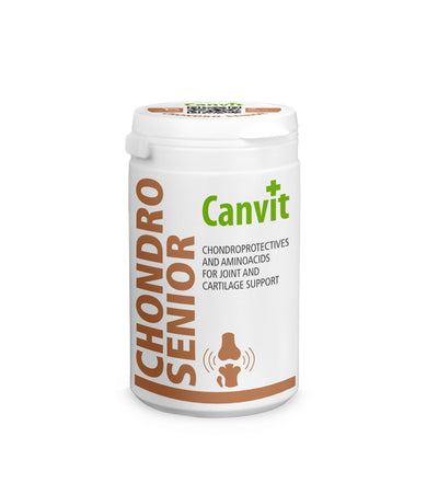 Canvit Chondro Senior for dogs - хранителна добавка с хондроитин за здрави стави при застаряващи кучета 230 гр