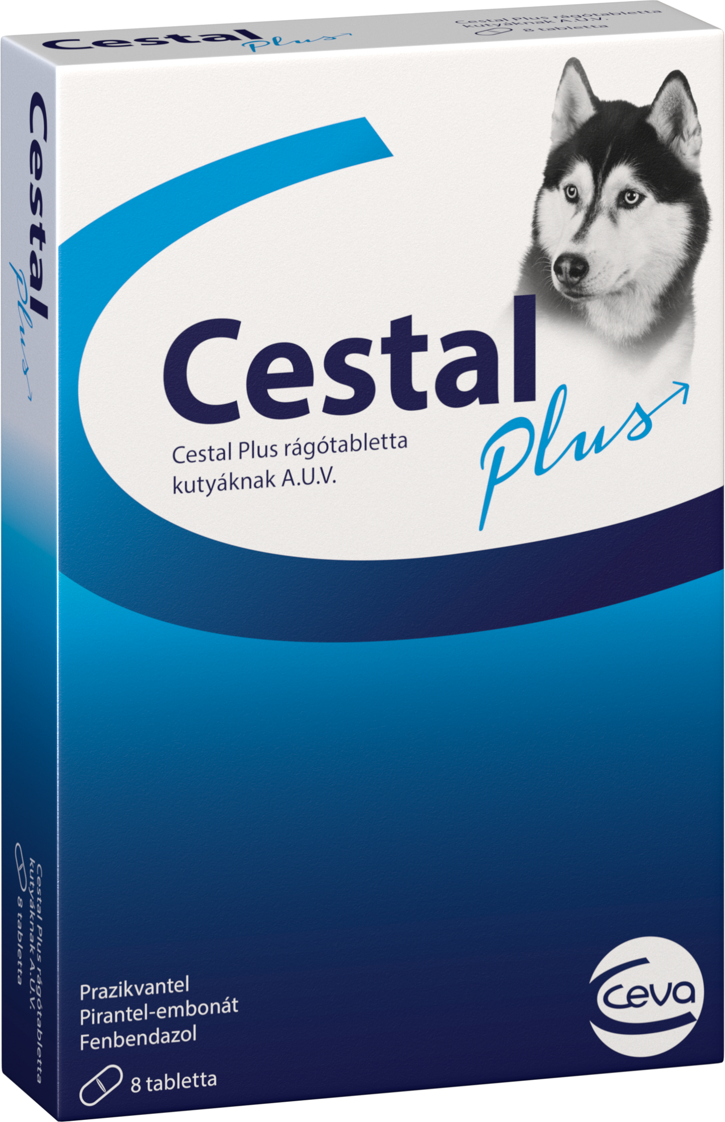 Ceva Cestal plus chewable - дъвчащи обезпаразитяващи таблетки за кучета кутия с 8 таблетки