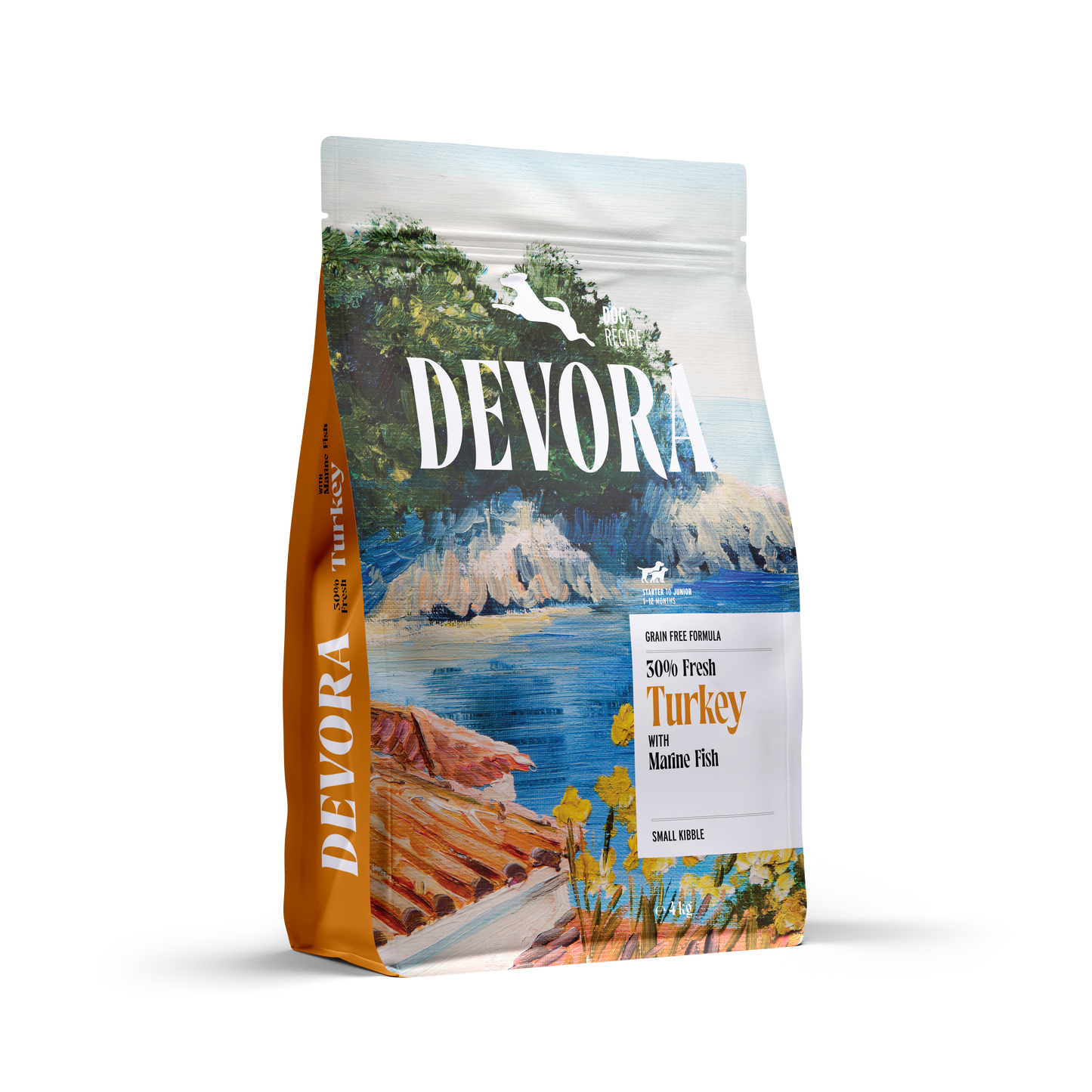 Devora Dog Starter Turkey with Hering - стартерна храна за кученца с пуешко и херинга
