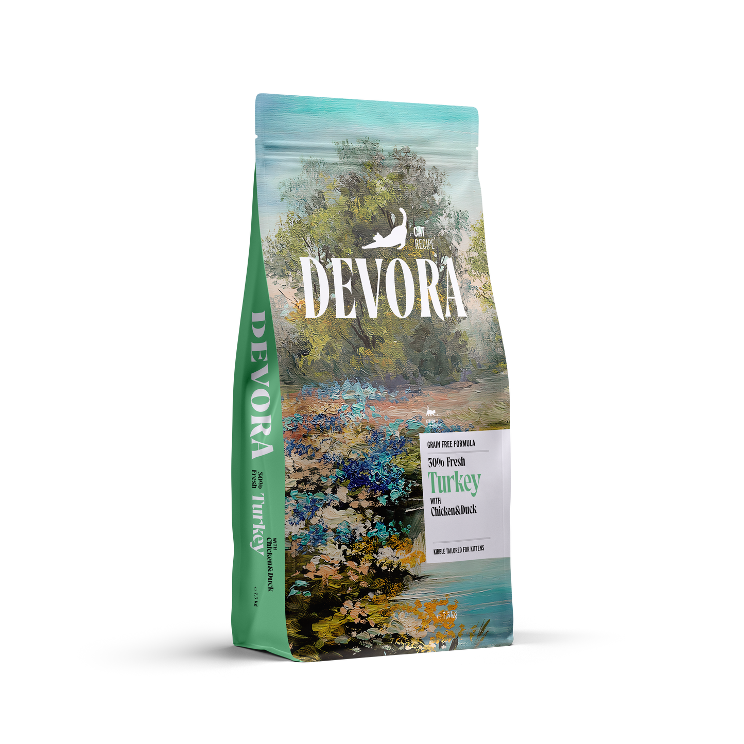 Devora Turkey, Chicken and Duck Kitten - суха храна за котенца с пилешко, пуешко и патешко
