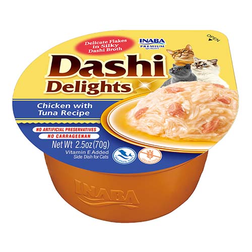 Inaba Dashi Delights Chicken with Tuna - апетитен топинг с пилешко месо и риба тон 70 гр