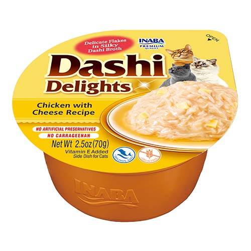 Inaba Dashi Delights Chicken and Cheese - апетитен топинг с пилешко месо и сирене 70 гр