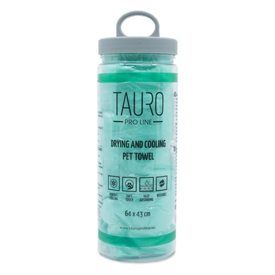 Tauro Pro Line Drying and Cooling Pet Towel - подсушаваща и охлаждаща кърпа за домашни любимци 64 / 43 см