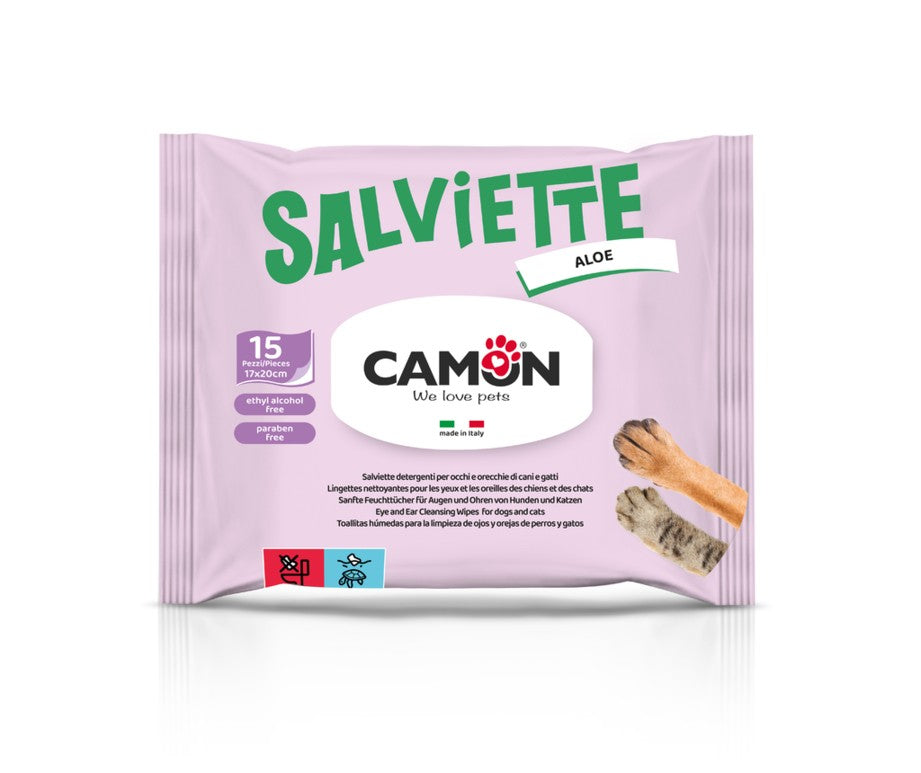 Camon Eye Wipes - кърпички за почистване на очи 15 бр