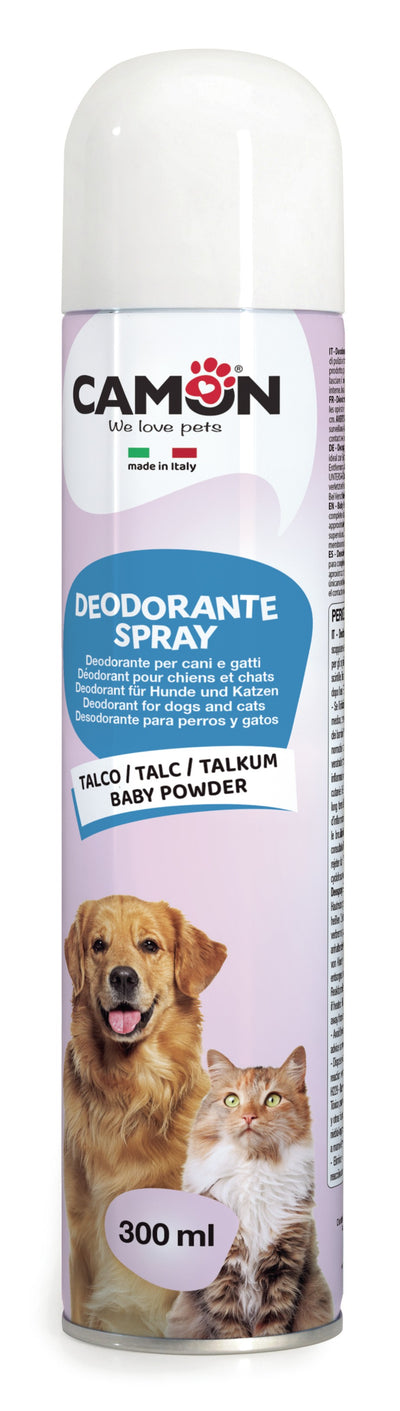 Camon Talc Spray Deodorant - спрей дезодорант за кучета и котки 300 мл