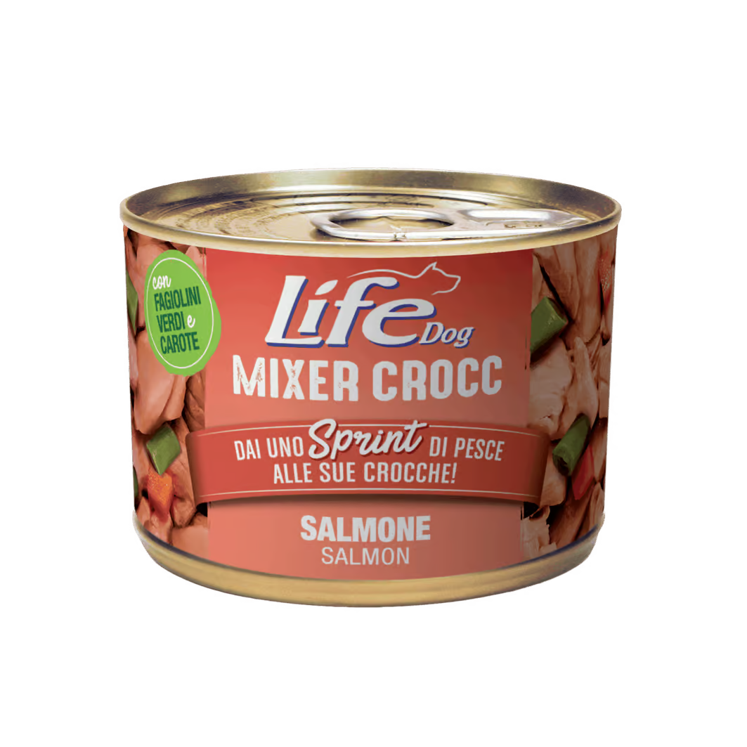Life Natural Mixer Crocc Salmon - допълваща храна за кучета със сьомга 150 гр