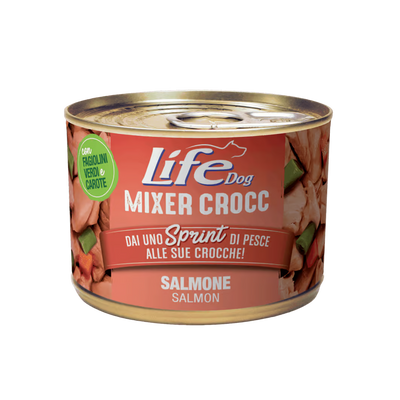 Life Natural Mixer Crocc Salmon - допълваща храна за кучета със сьомга 150 гр