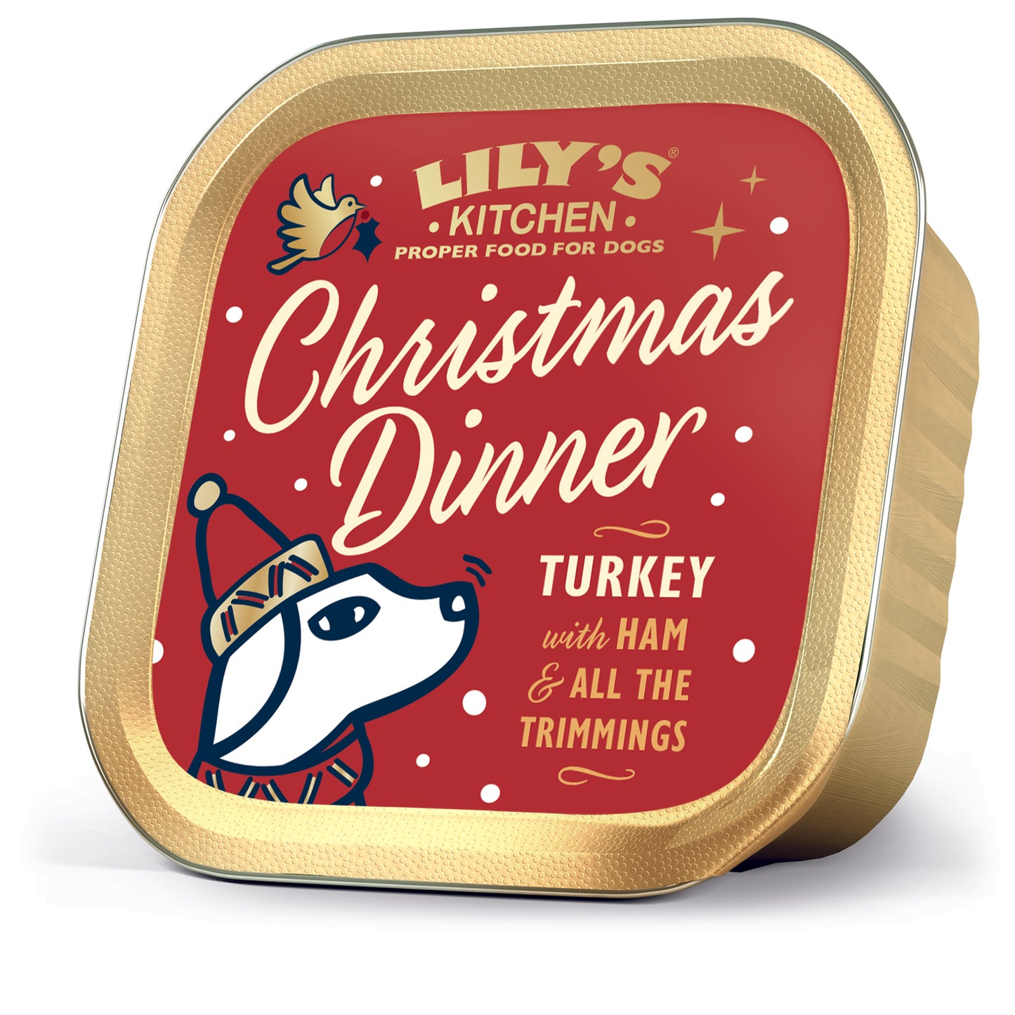 Lilys Kitchen Dog Christmas Dinner with Turkey and Ham - пастет за кучета с пуешко и шунка 150 гр