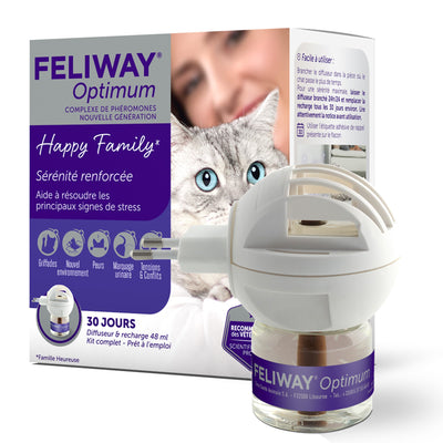 Feliway Optimum - успокояващи котешки феромони, дифузер с пълнител 48 мл