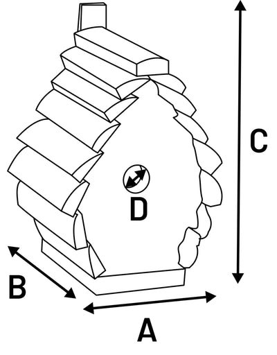 Flamingo Nesting Box Guido - гнездилка за птици 13 / 13 / 17 см