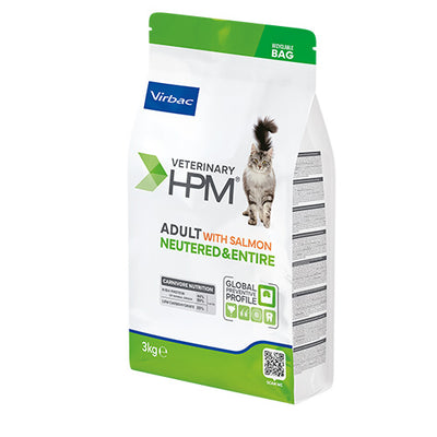 Virbac Neutered Adult Cat Salmon - пълноценна суха храна за кастрирани котки със сьомга