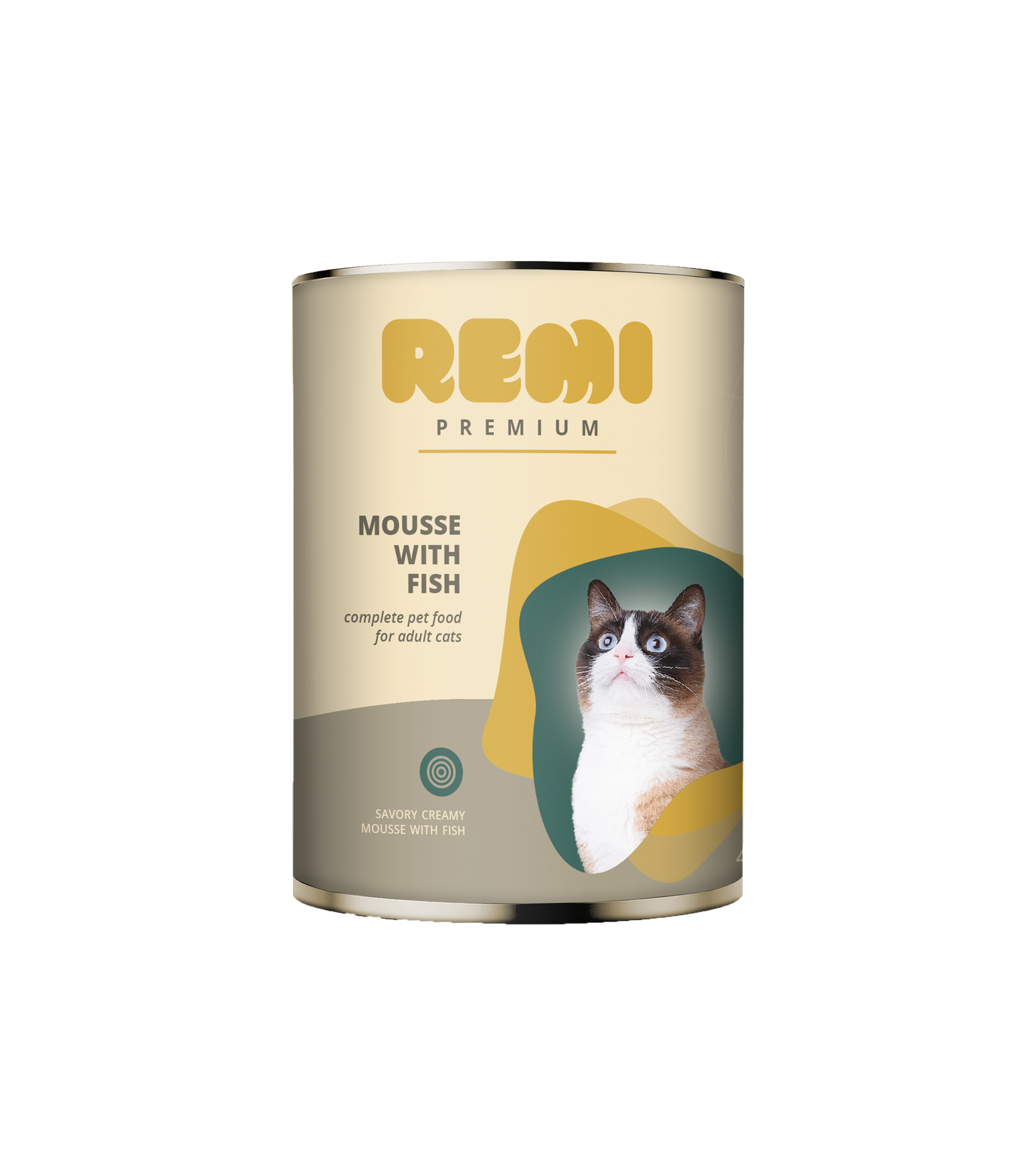 Remi Premium Cat Mousse with Fish - консерва за котки с риба 400 гр