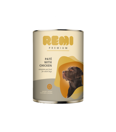 Remi Premium Dog Pate with Chicken - консерва за кучета с пилешко месо 400 гр