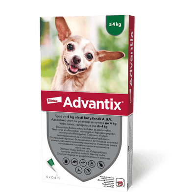 Bayer Advantix Spot On - противопаразитни пипети за кучета, 4 броя