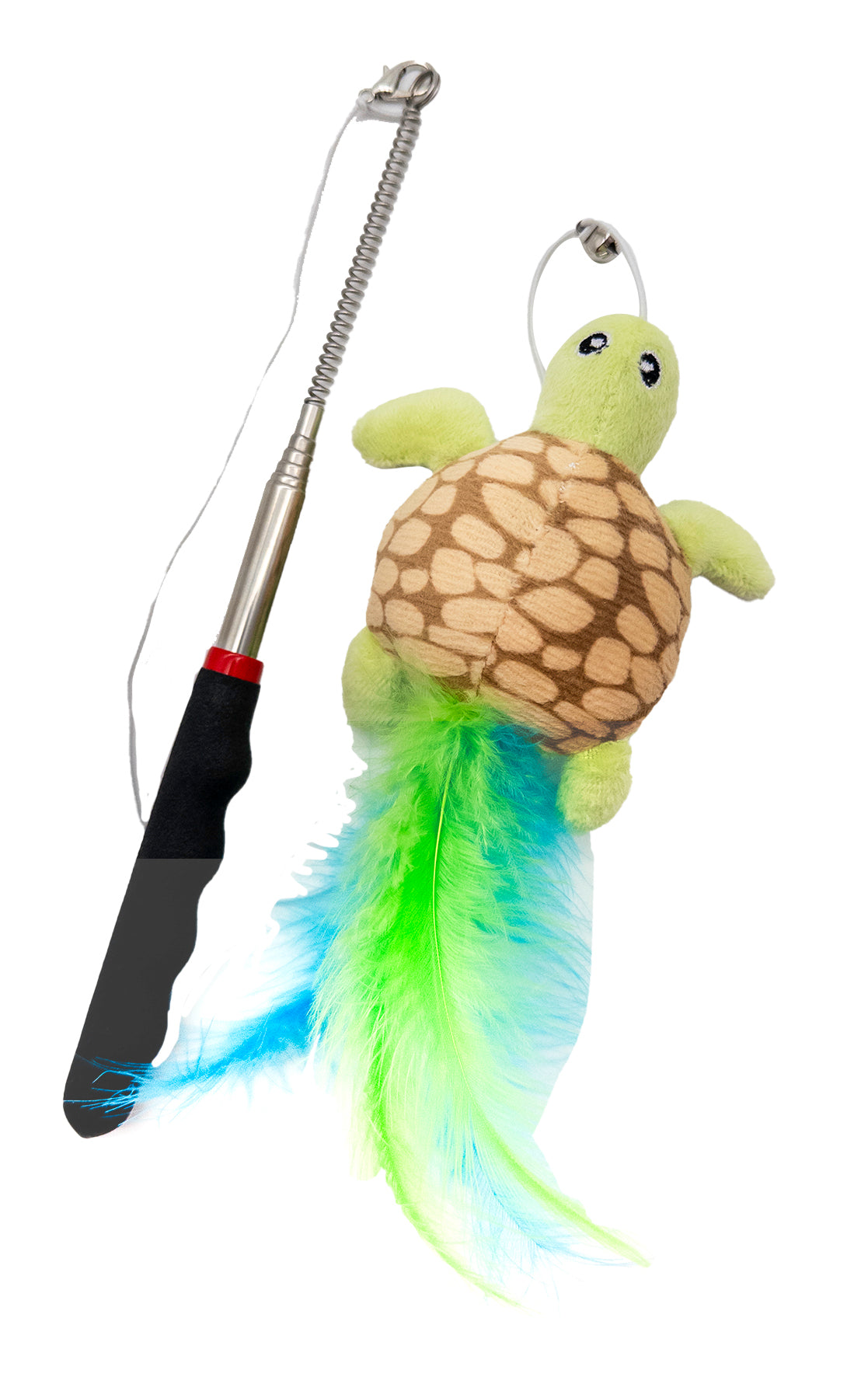 Croci Cat Retractable Teaser Turtle - въдица за котки 23 / 84 см