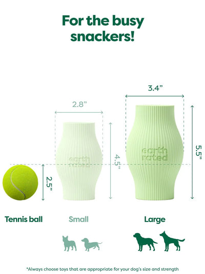 Earth Rated Treat Toy Green Rubber - каучукова играчка, размер S