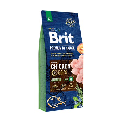 Brit Premium by Nature Junior XL - пълноценна храна за кученца от гигантски породи