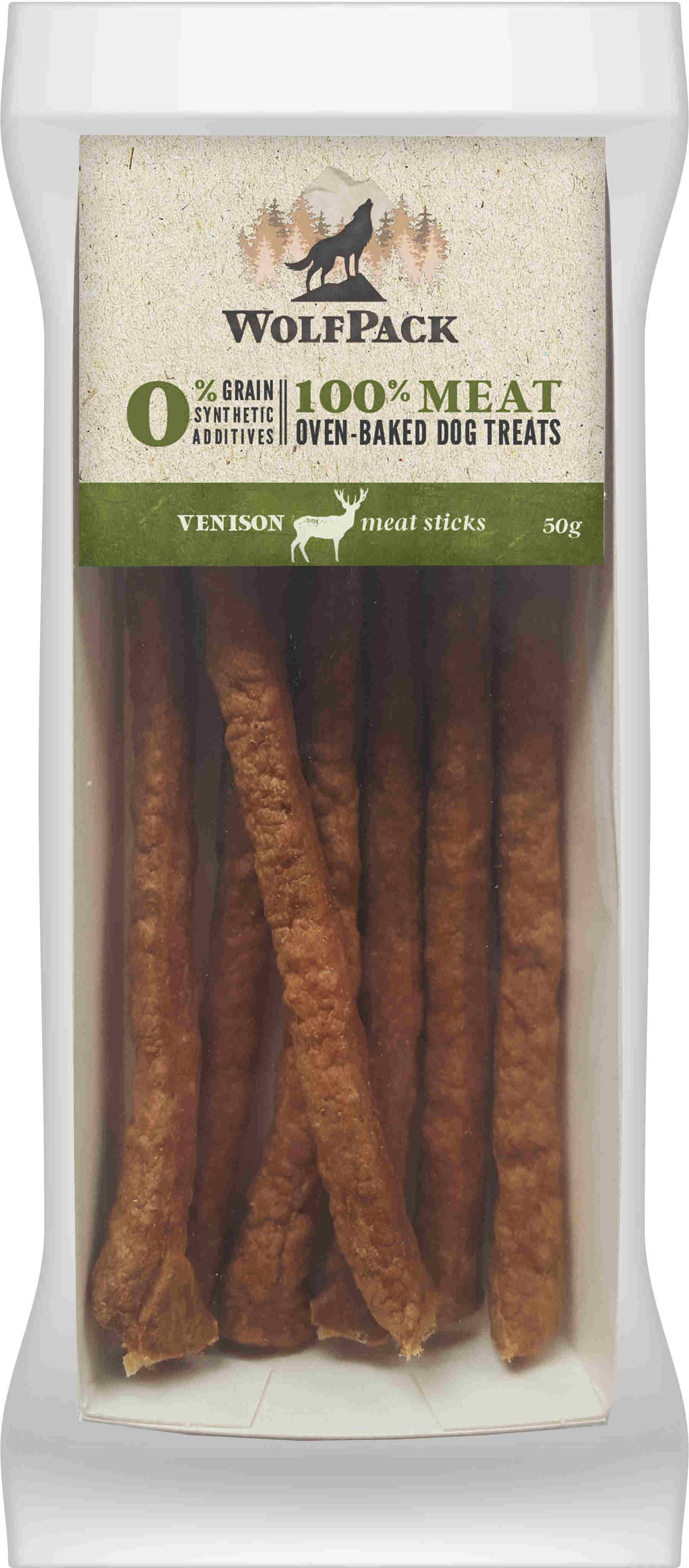 WolfPack Pure Venison - месни пръчици с дивеч 50 гр
